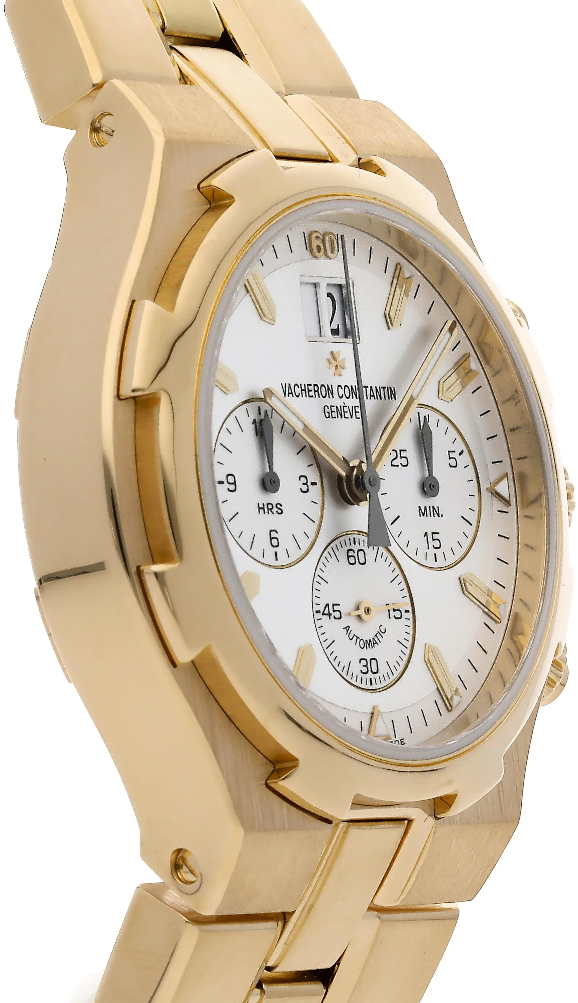 Vacheron Constantin Overseas 49140/423J-8791 40mm Yellow gold Silver 2