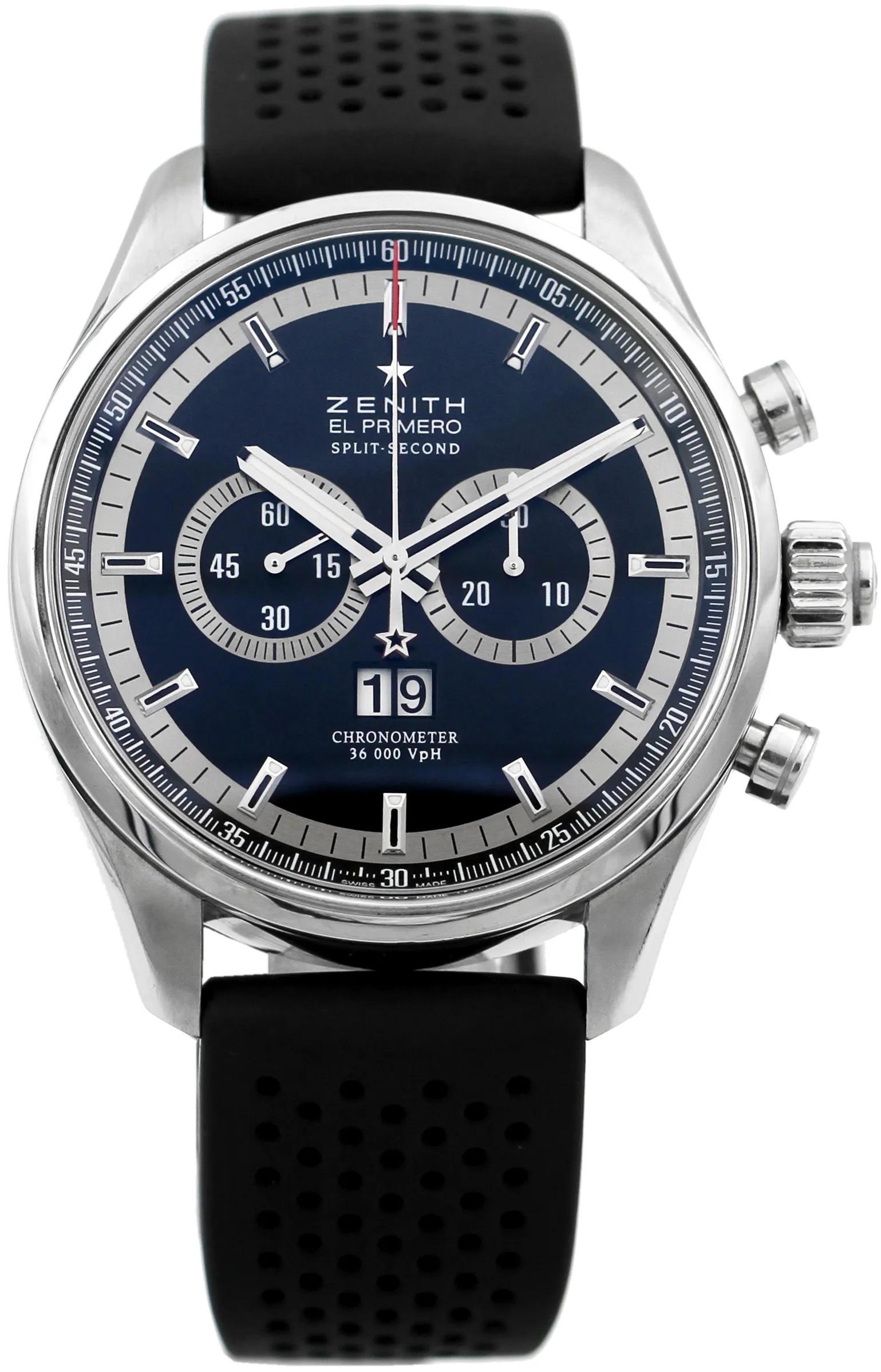 Zenith El Primero 03.2050.402.6 44mm Stainless steel Black