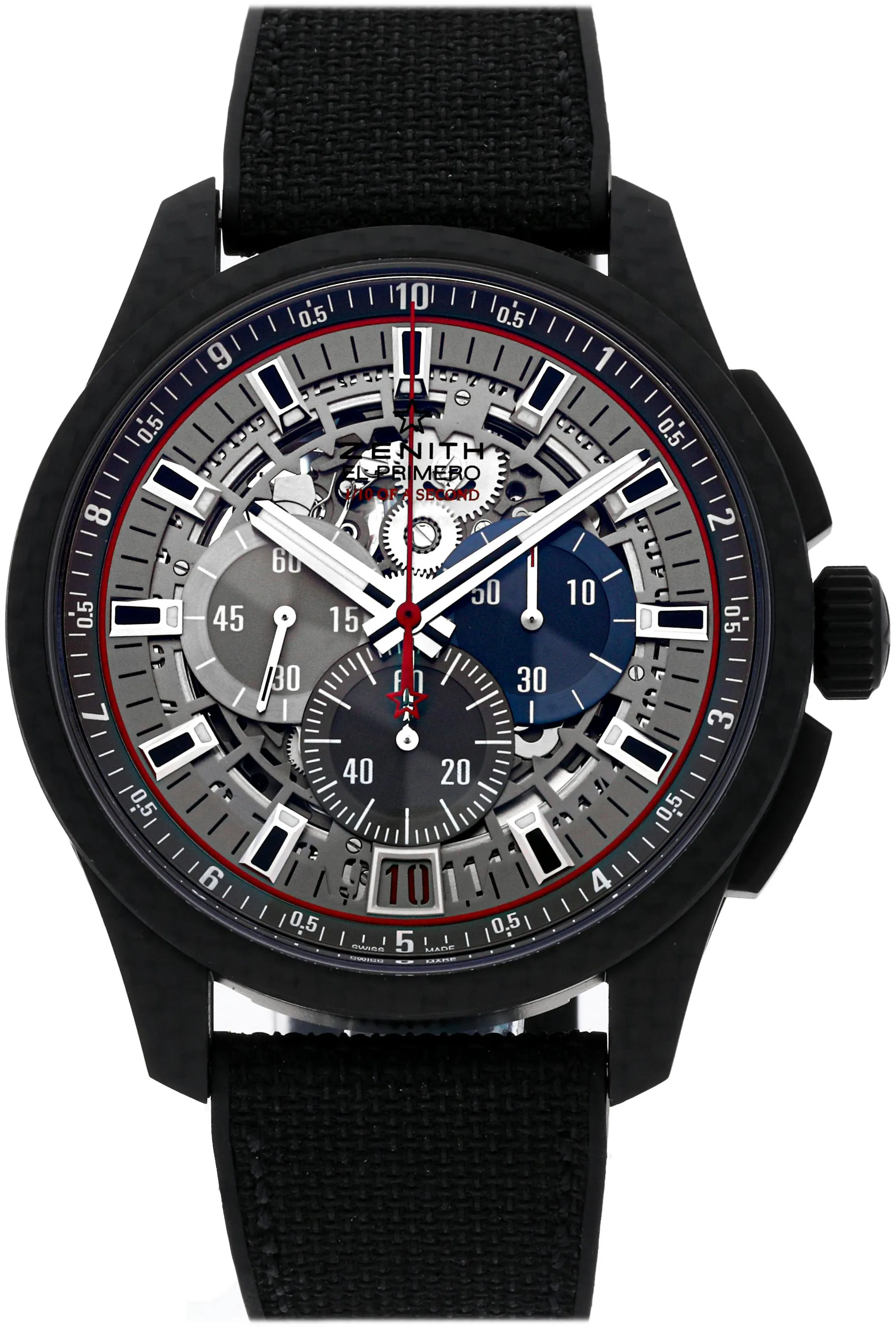 Zenith El Primero Lightweight 10.2260.4052W/98.R573 45mm Carbon fiber Skeletonized