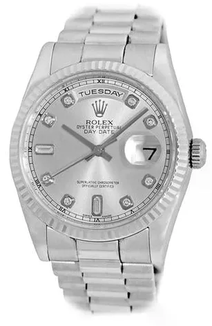 Rolex Day-Date 36 118239 36mm White gold Silver