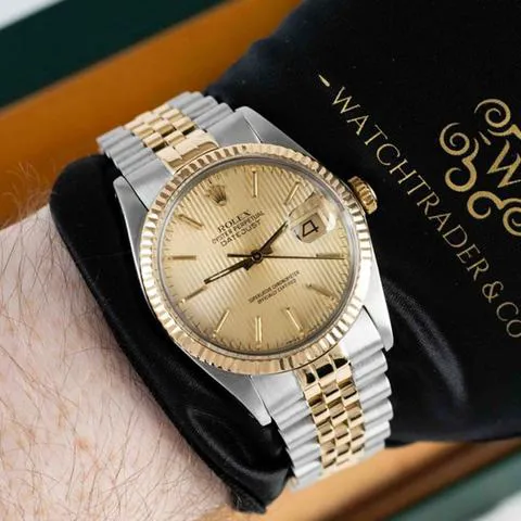 Rolex Datejust 36 16013 36mm Yellow gold and stainless steel Champagne 13