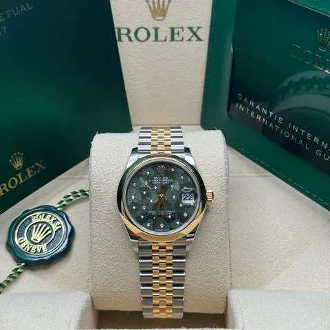 Rolex Datejust 31 278243 31mm Yellow gold and Stainless steel Green