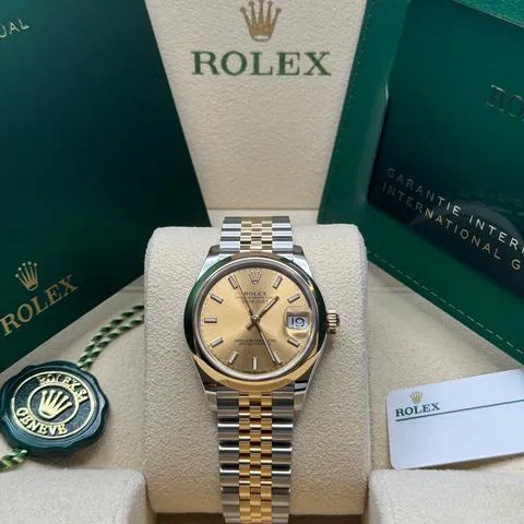 Rolex Datejust 31 278243 31mm Yellow gold and Stainless steel Champagne