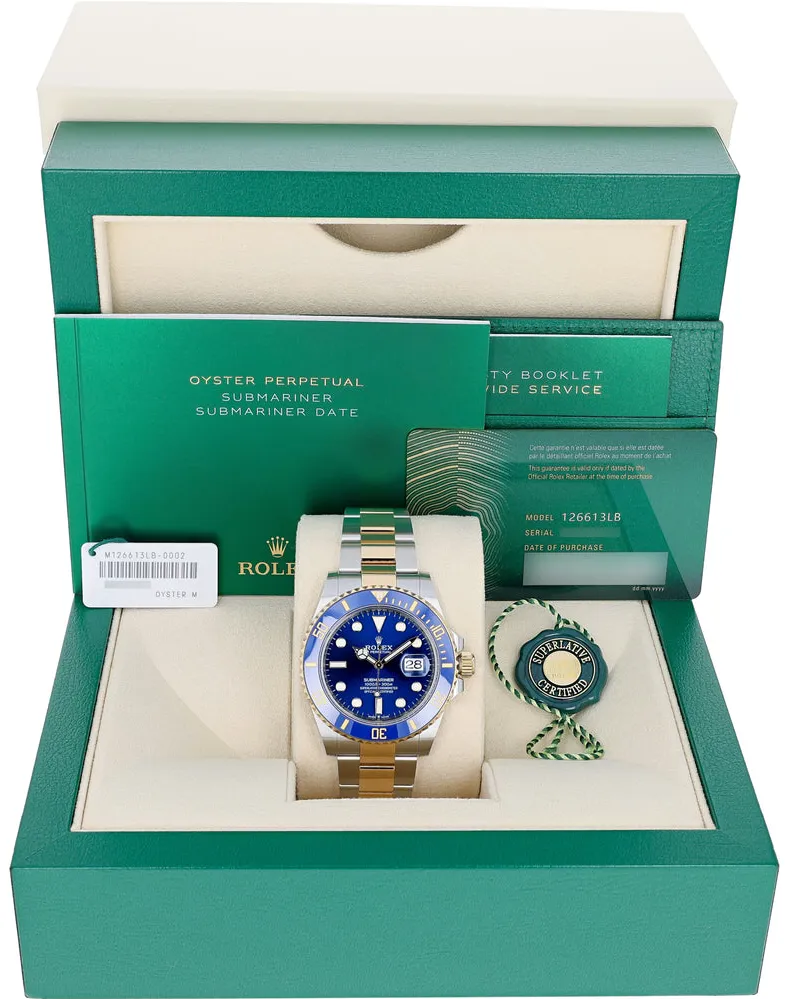 Rolex Submariner 126613LB 41mm Yellow gold and 18k yellow gold Blue and Gloss 1