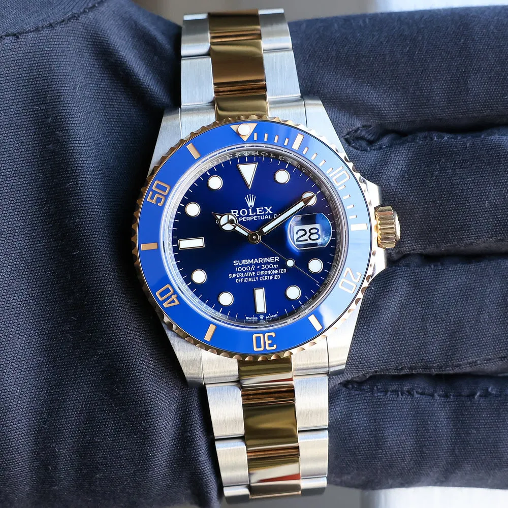 Rolex Submariner 126613LB 41mm Yellow gold and 18k yellow gold Blue and Gloss 10