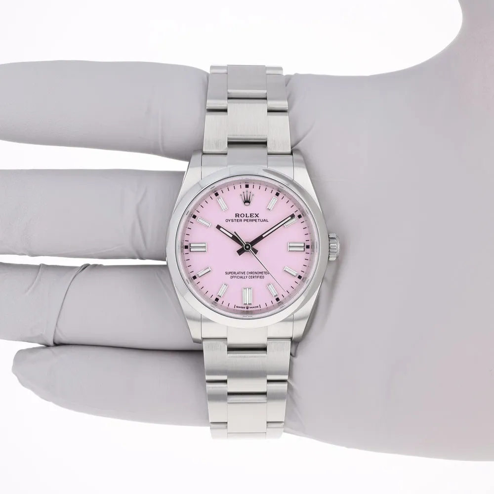 Rolex Oyster Perpetual 126000-0008 36mm Oystersteel Pink 12