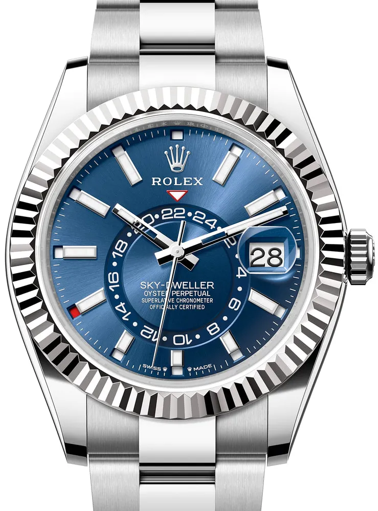 Rolex Sky-Dweller 336934-0005 42mm White gold and Oystersteel Blue