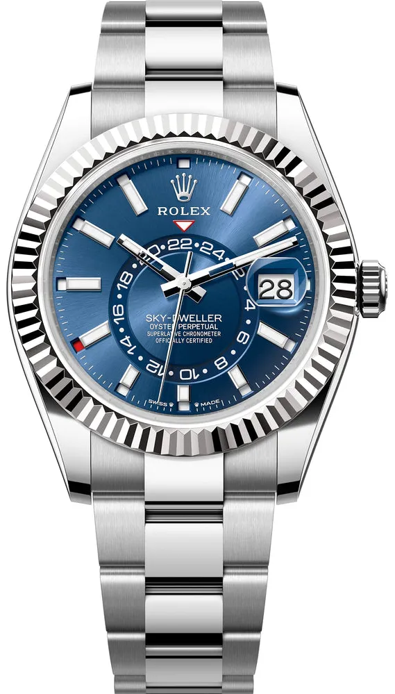 Rolex Sky-Dweller 336934-0005 42mm White gold and Oystersteel Blue 2