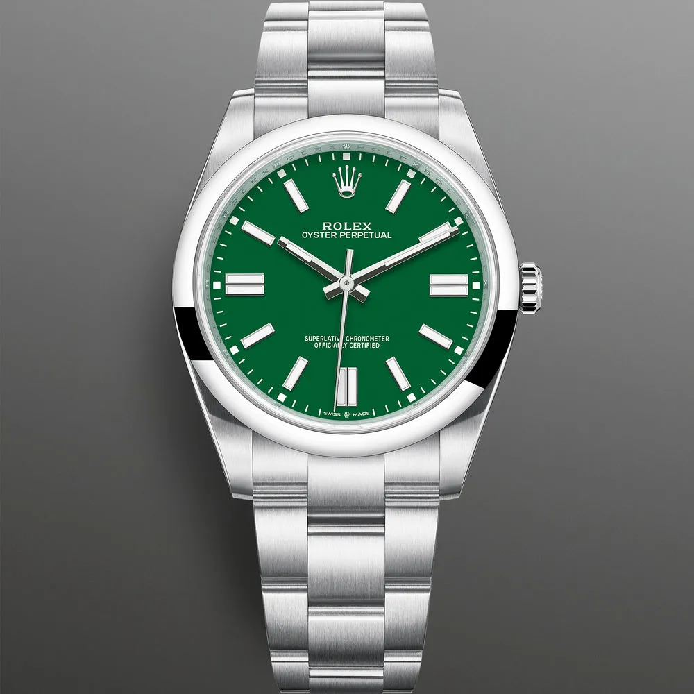 Rolex Oyster Perpetual 124300-0005 41mm Oystersteel Green 3