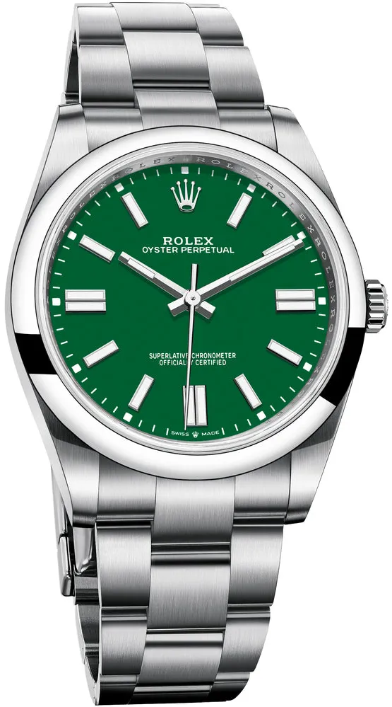 Rolex Oyster Perpetual 124300-0005 41mm Oystersteel Green 4