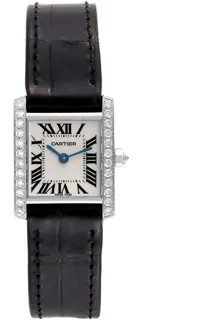 Cartier Tank Française WE100251 White gold Silver