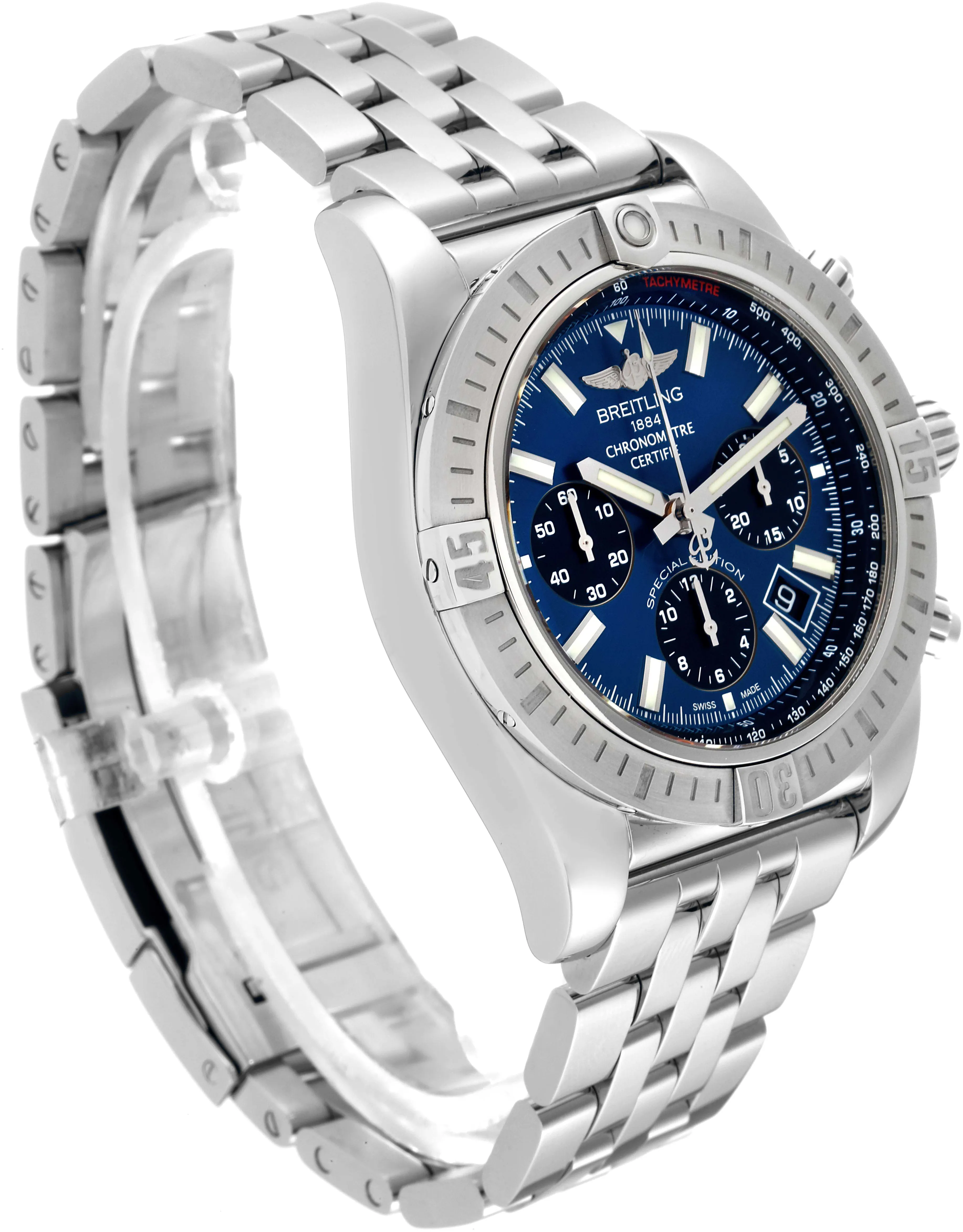 Breitling Chronomat AB0115 44mm Stainless steel Blue 3