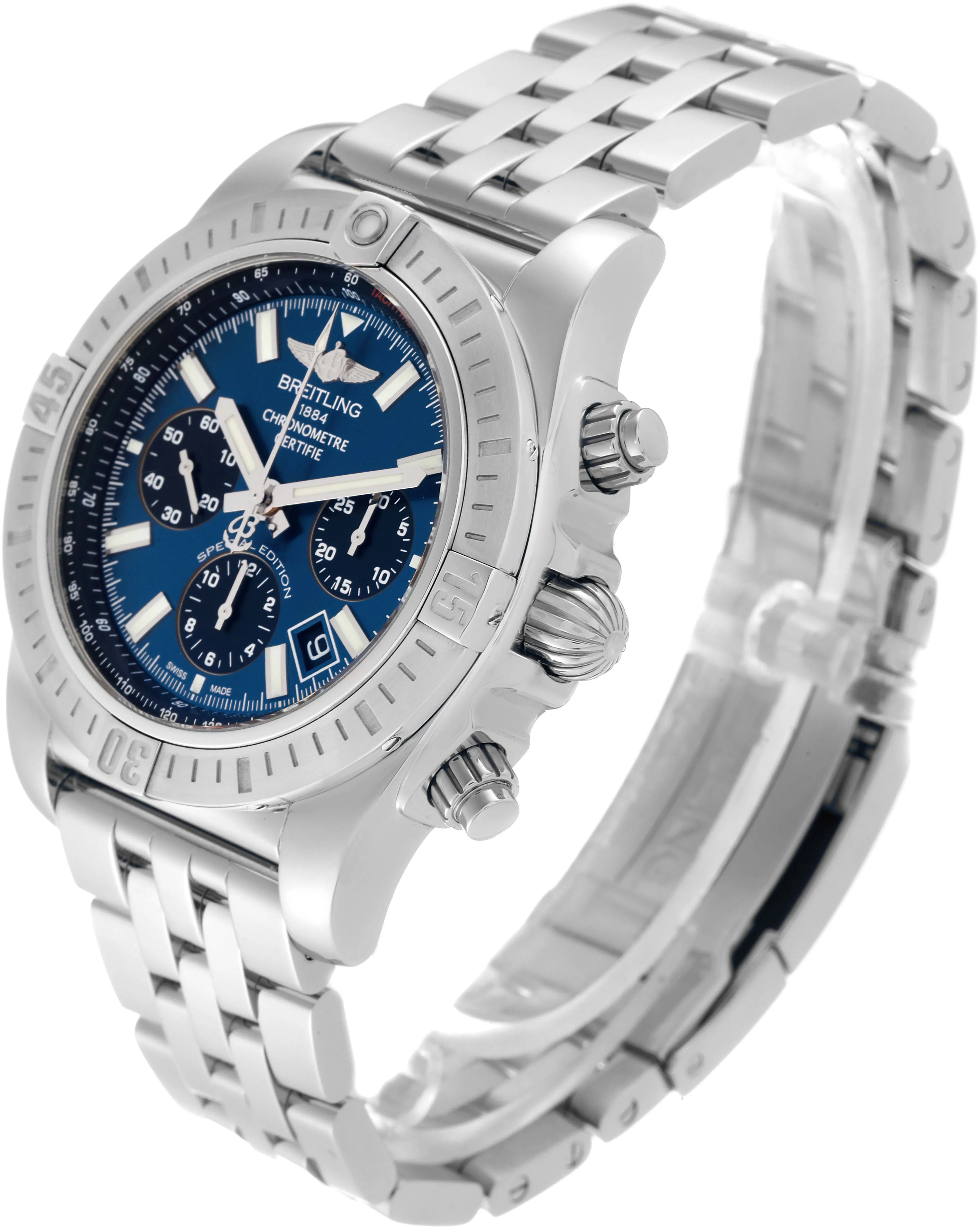 Breitling Chronomat AB0115 44mm Stainless steel Blue 4