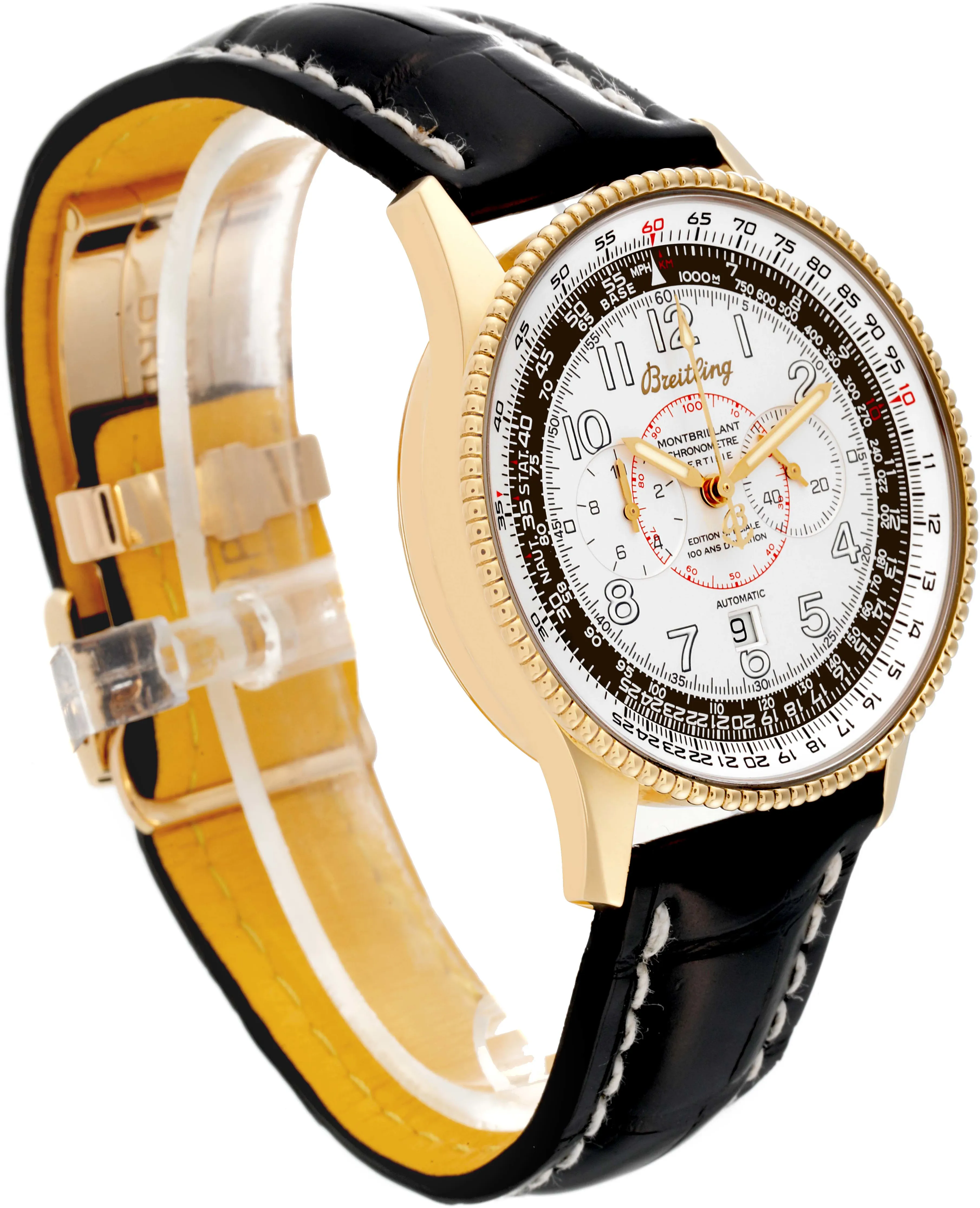 Breitling Montbrillant K35330 42mm Yellow gold 2