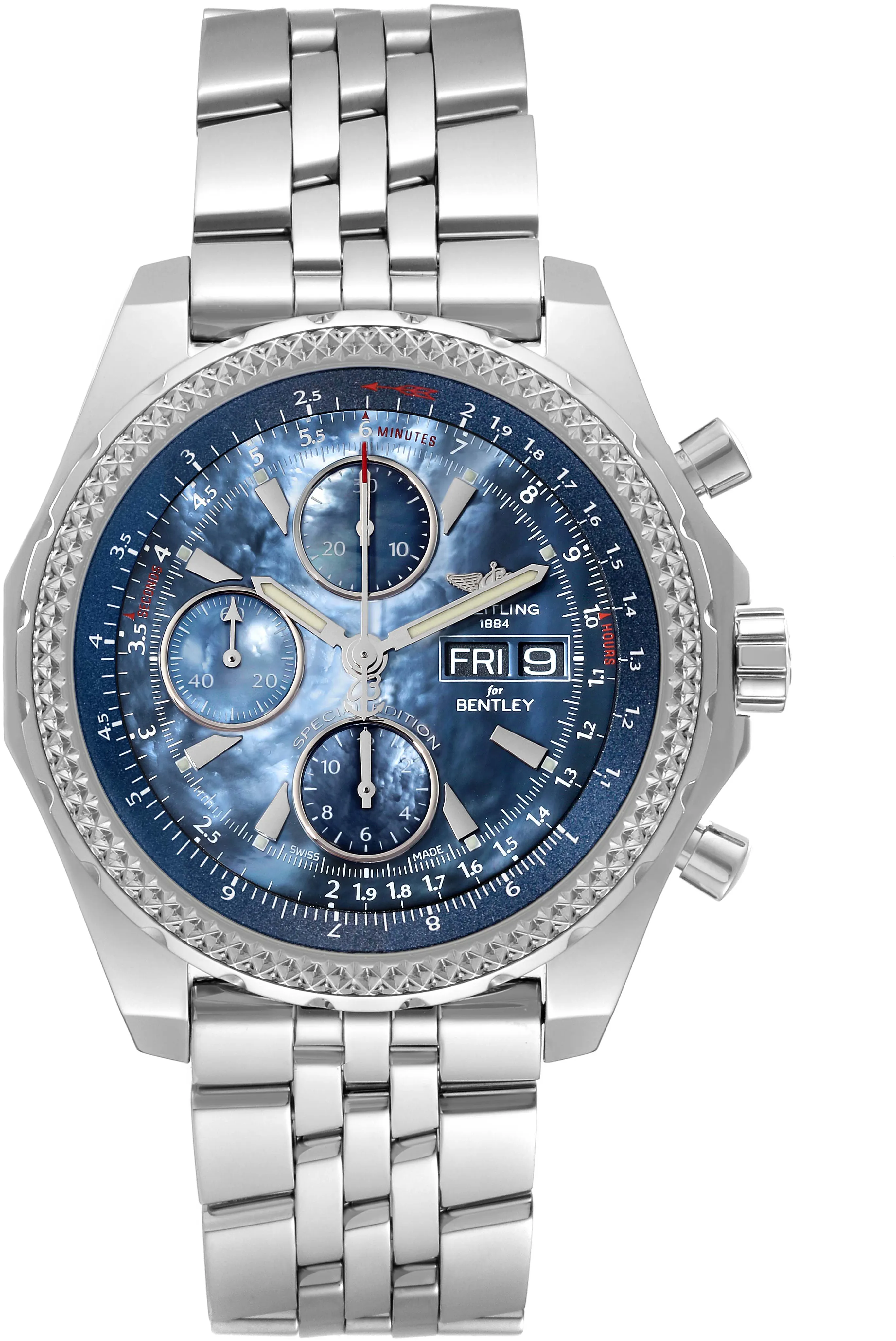 Breitling Bentley A13362 45mm Stainless steel Blue