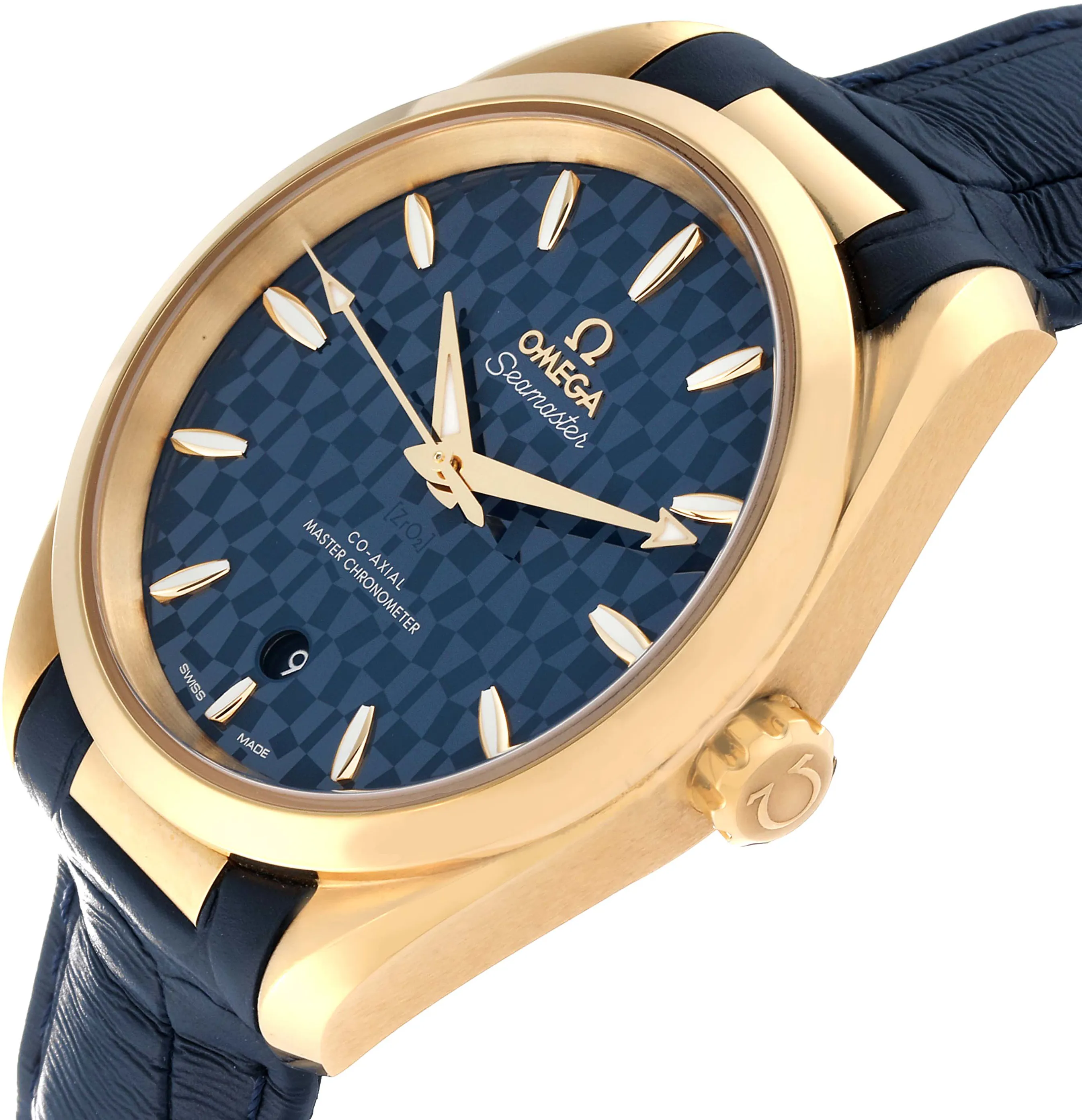 Omega Aqua Terra 522.53.38.20.03.001 38mm Yellow gold and 18k yellow gold Blue 5