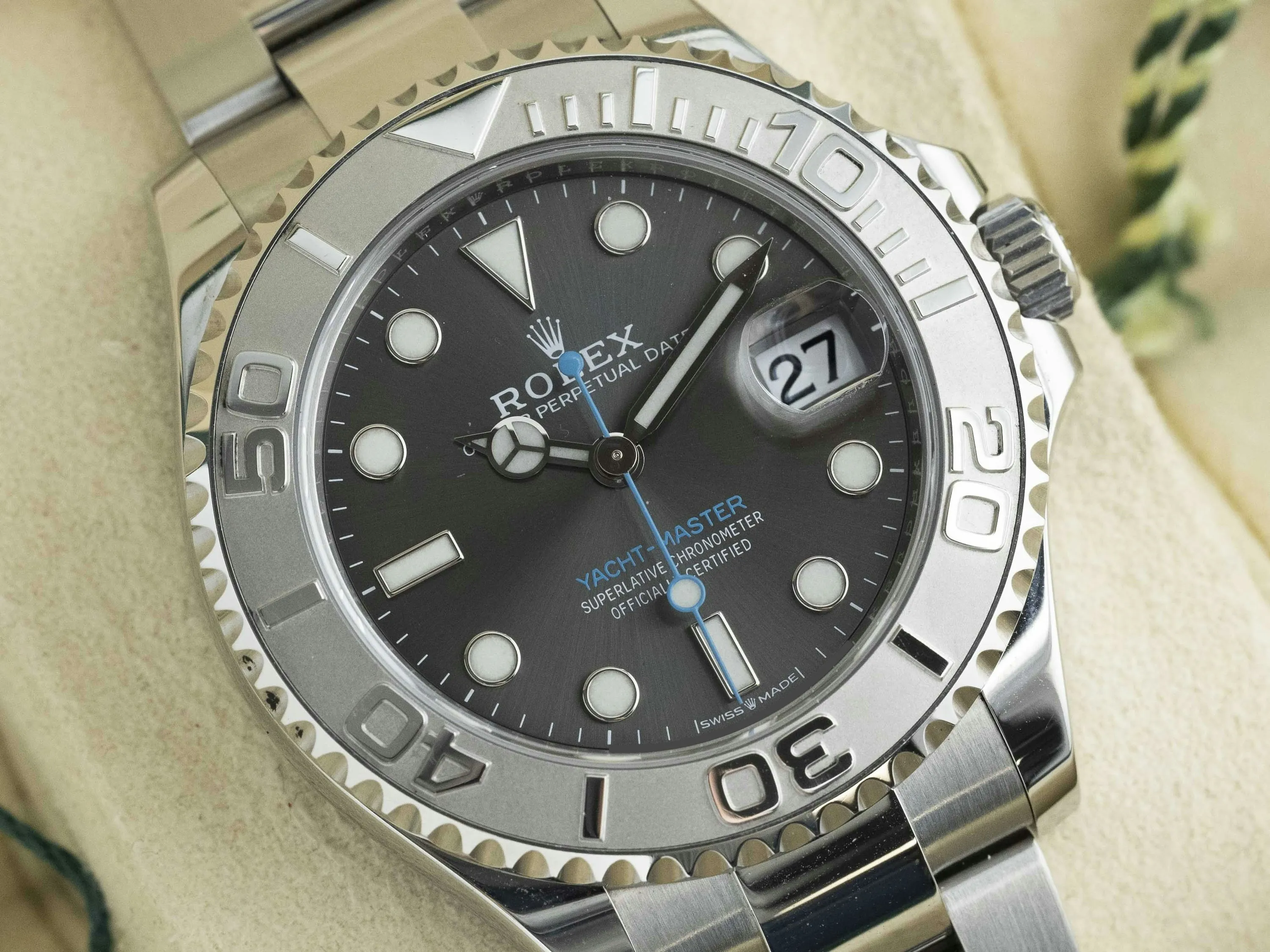 Rolex Yacht-Master 37 268622 37mm Platinum and Stainless steel Gray 18