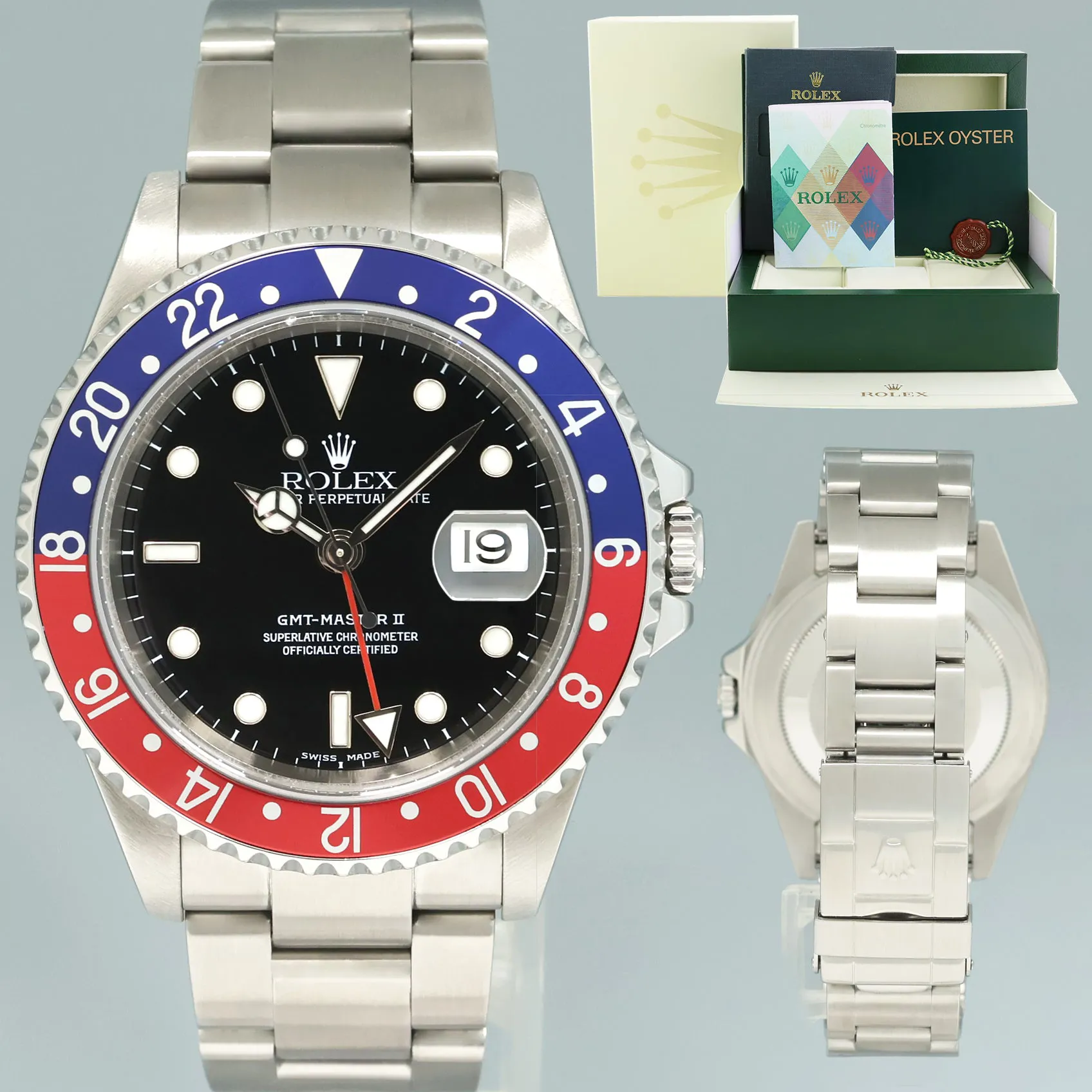 Rolex GMT-Master II 16710 40mm Stainless steel Black