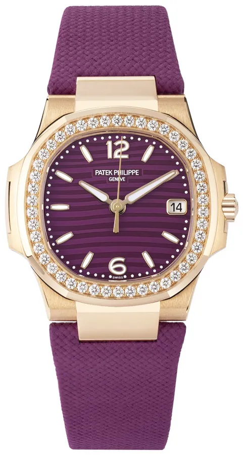 Patek Philippe Nautilus 7010R-013 32mm Rose gold Purple