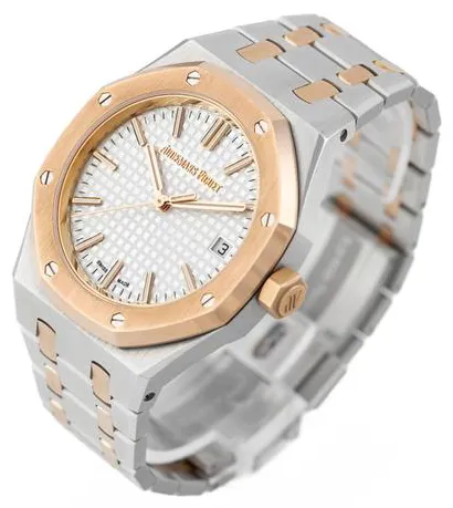 Audemars Piguet Royal Oak 15550SR.OO.1356SR.01 37mm Yellow gold and Stainless steel Silver 2