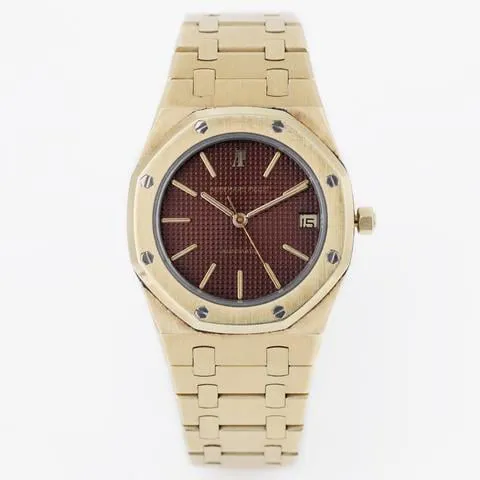 Audemars Piguet Royal Oak 4100BA 35mm Yellow gold Brown