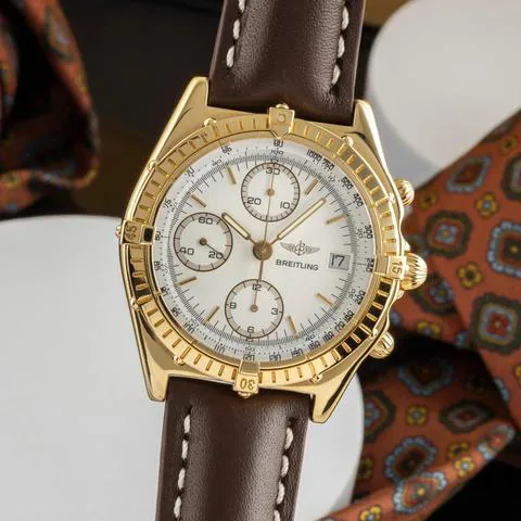 Breitling Chronomat 81950 39mm Yellow gold White