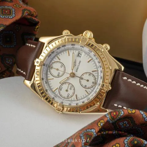 Breitling Chronomat 81950 39mm Yellow gold White 1