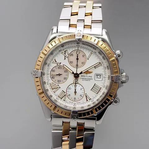 Breitling Navitimer D13055 42.5mm Yellow gold and Stainless steel White 1