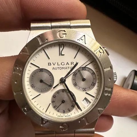 Bulgari Diagono CH 35 S 35mm Stainless steel White 10