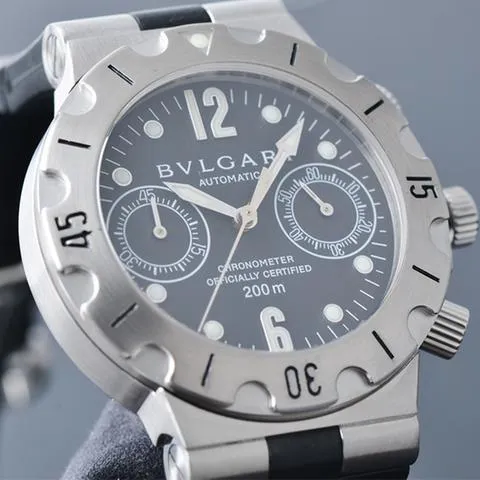 Bulgari Diagono SCB38S 38mm Stainless steel Black 12