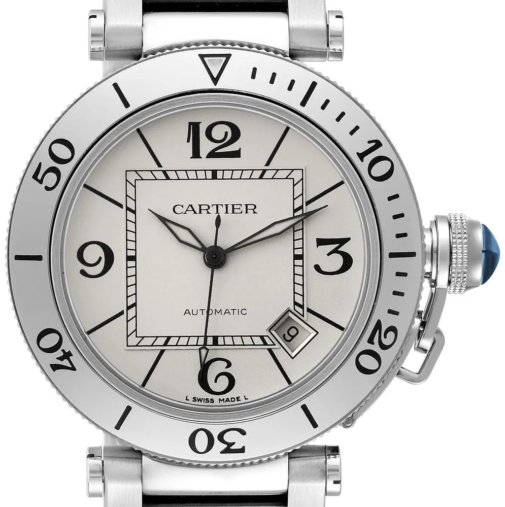 Cartier Pasha W31080M7 40mm Stainless steel Silver 2