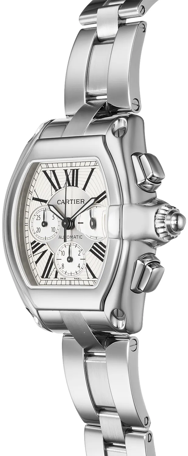 Cartier Roadster W62019X6 38mm Stainless steel • 3