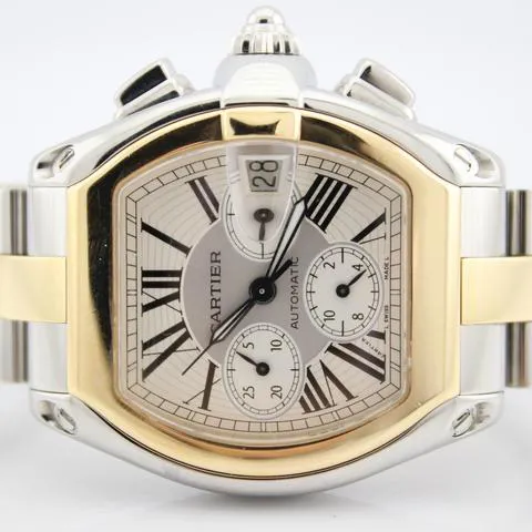 Cartier Roadster W62027Z1 49mm Yellow gold and Stainless steel Silver