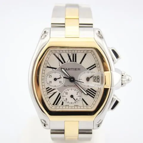 Cartier Roadster W62027Z1 49mm Yellow gold and Stainless steel Silver 2