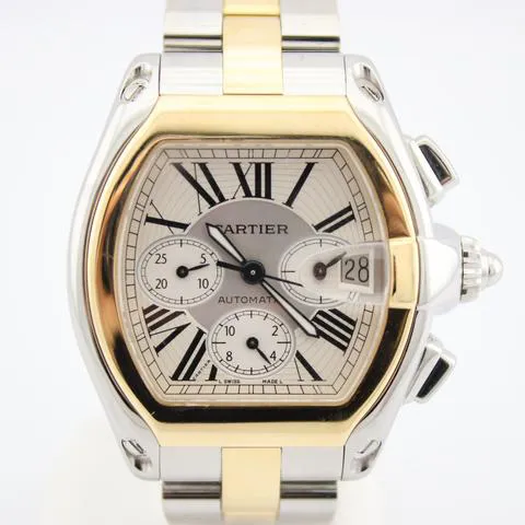 Cartier Roadster W62027Z1 49mm Yellow gold and Stainless steel Silver 3