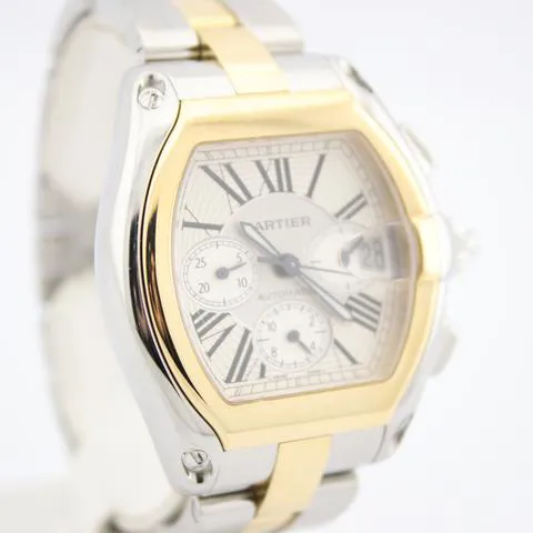 Cartier Roadster W62027Z1 49mm Yellow gold and Stainless steel Silver 4