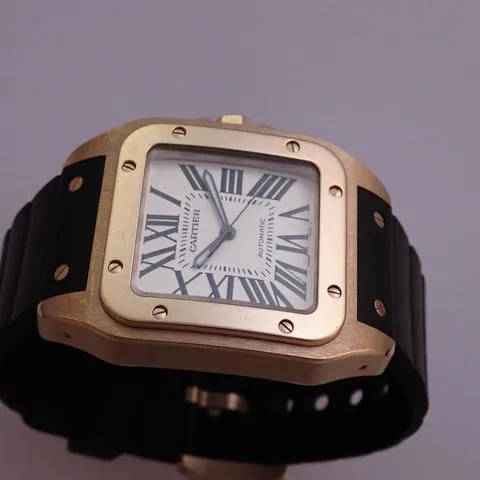 Cartier Santos 100 2792 38mm Rose gold White 3