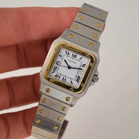 Cartier Santos 2961 29mm Yellow gold and stainless steel White 10