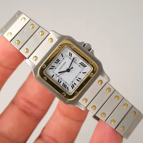 Cartier Santos 2961 29mm Yellow gold and stainless steel White 11