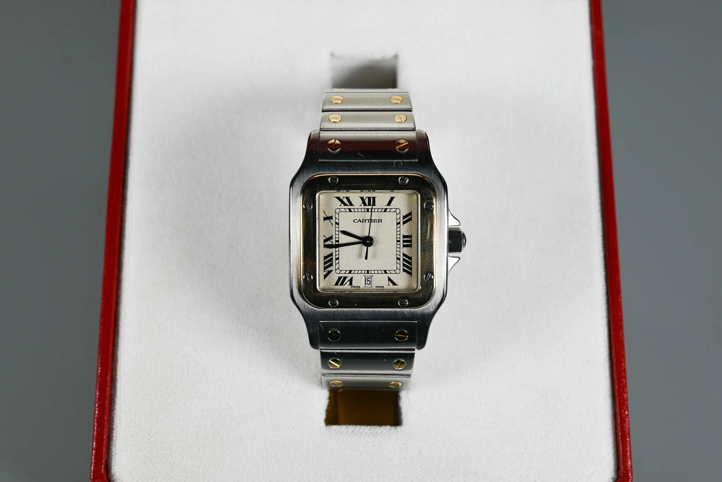 Cartier Santos nullmm Stainless steel and yellow gold 3