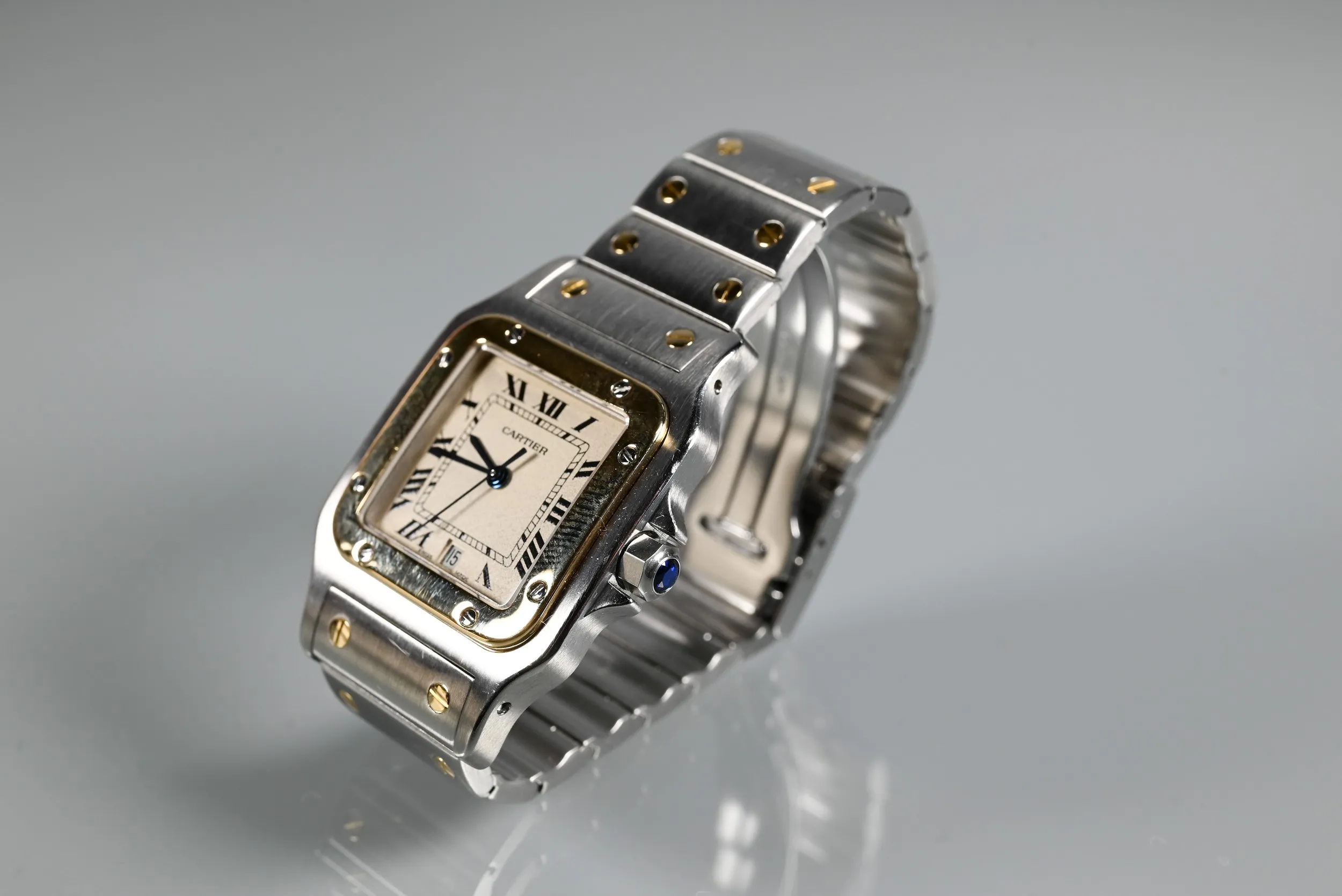 Cartier Santos nullmm Stainless steel and yellow gold 4