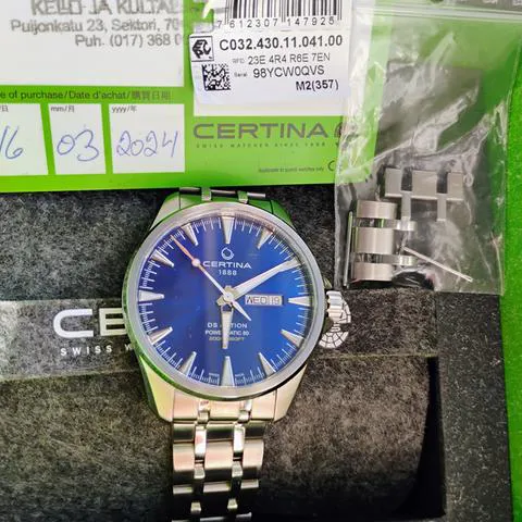 Certina DS Action C032.430.11.041.00 nullmm Stainless steel Blue