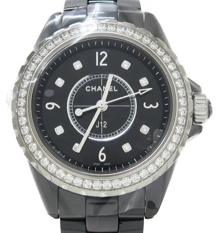 Chanel J12 H3108 33mm Black ceramic Black