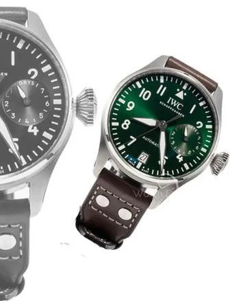 IWC Big Pilot IW501015 46.2mm Stainless steel Green