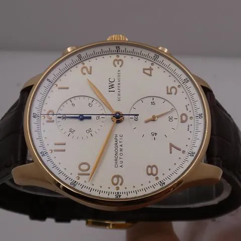 IWC Portuguese Chronograph IW3714 41mm Rose gold Silver