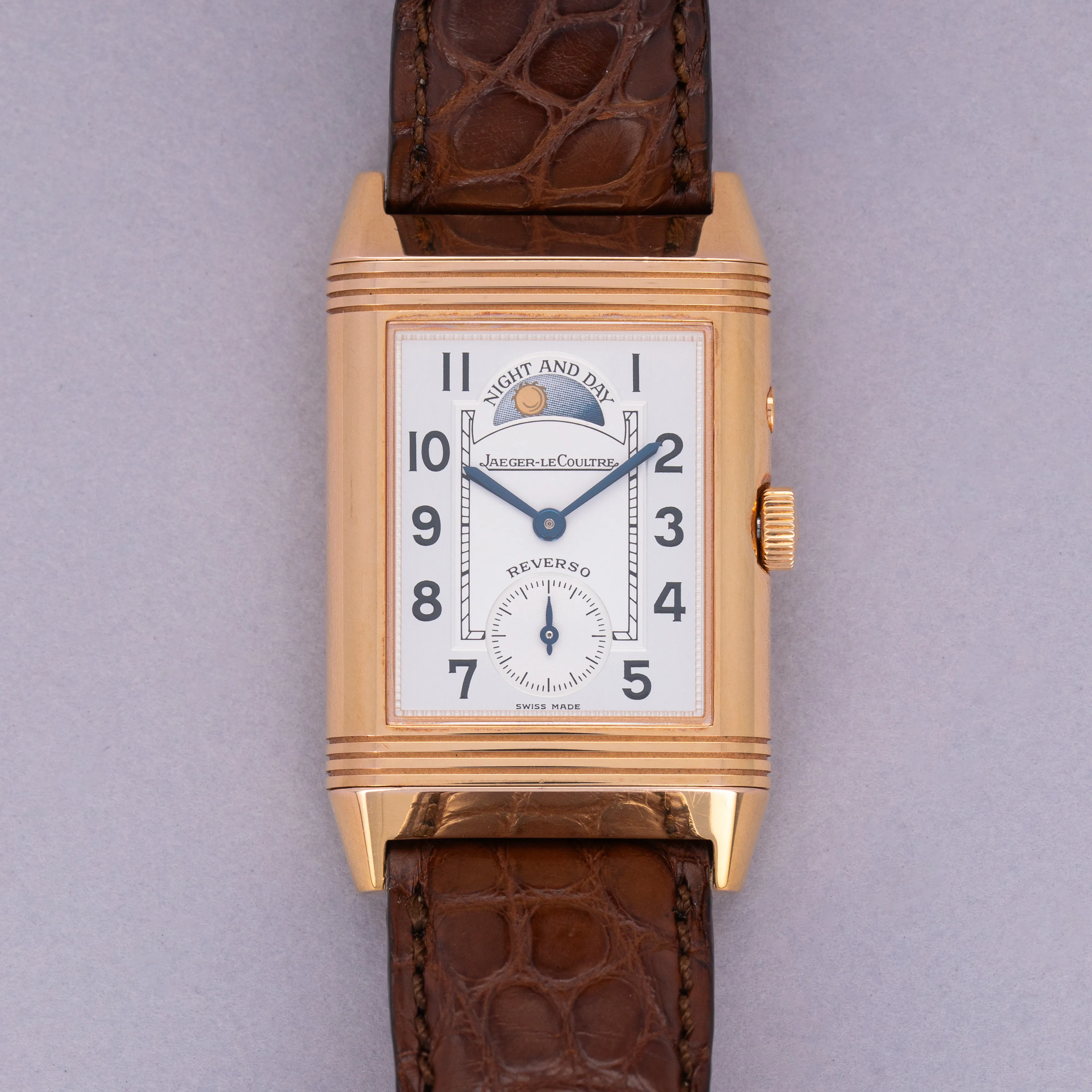Jaeger-LeCoultre Reverso Duo 270.2.54 26mm Rose gold Silver and black