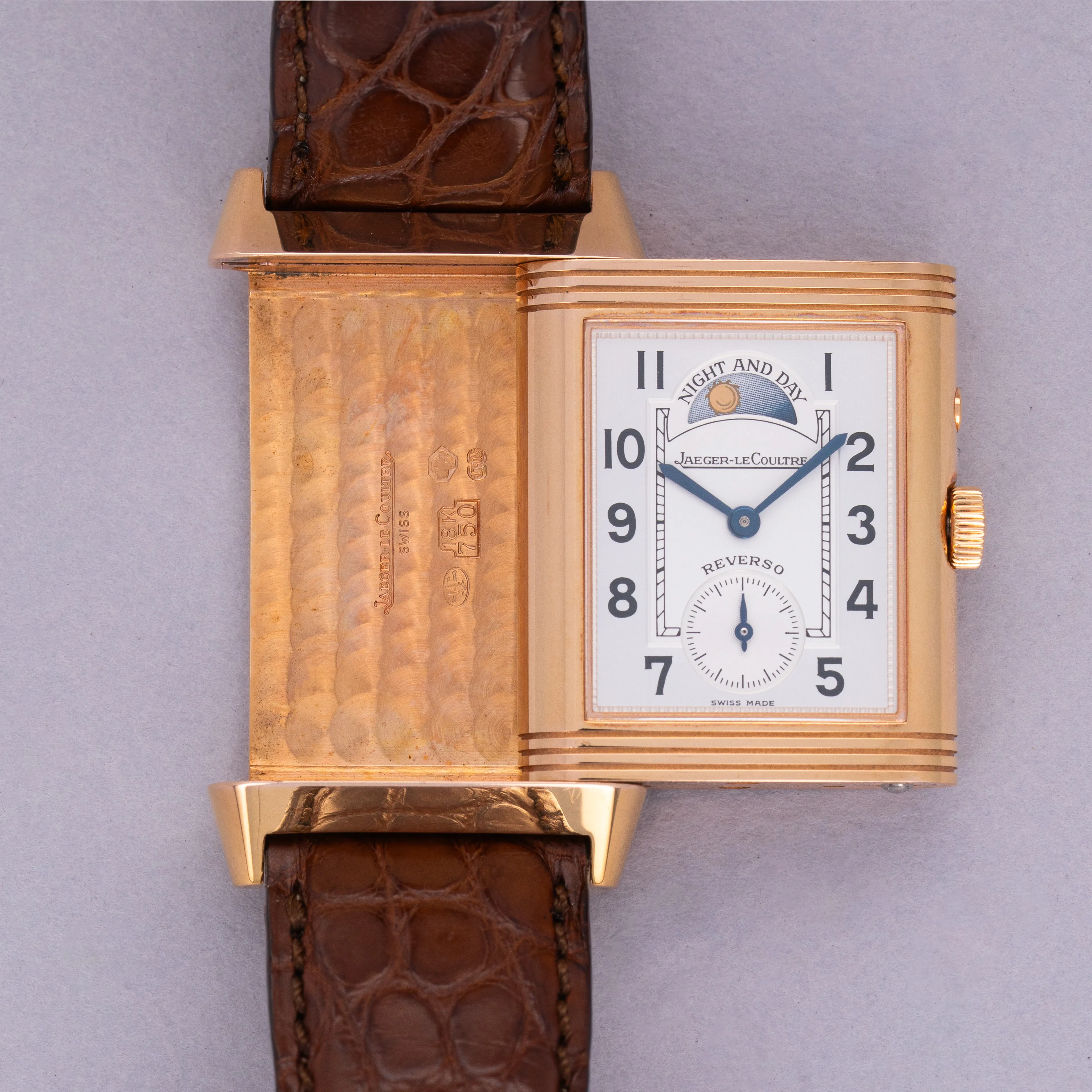 Jaeger-LeCoultre Reverso Duo 270.2.54 26mm Rose gold Silver and black 1