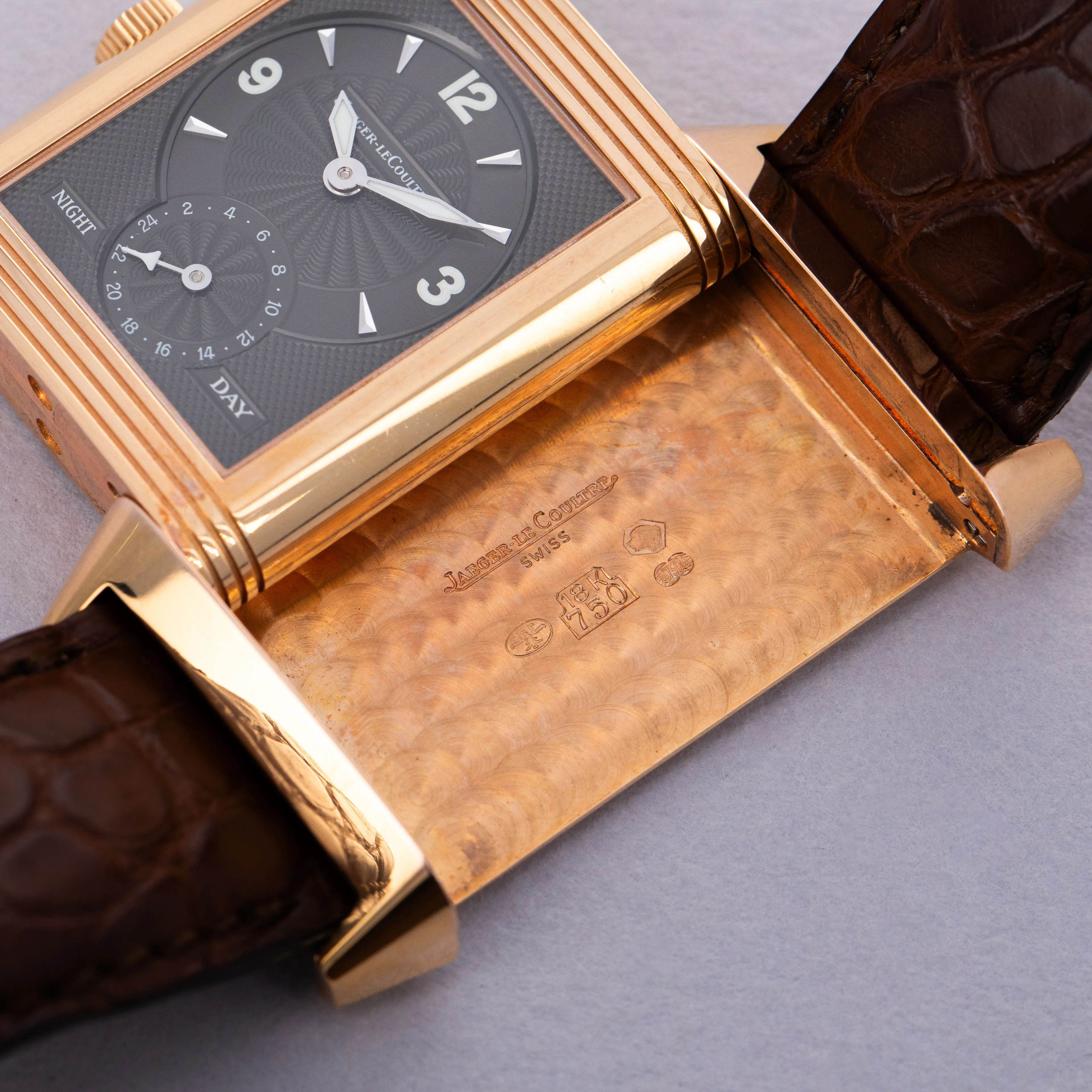 Jaeger-LeCoultre Reverso Duo 270.2.54 26mm Rose gold Silver and black 15