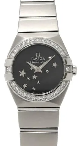 Omega Constellation Quartz 123.15.24.60.01.001 24mm Stainless steel Black