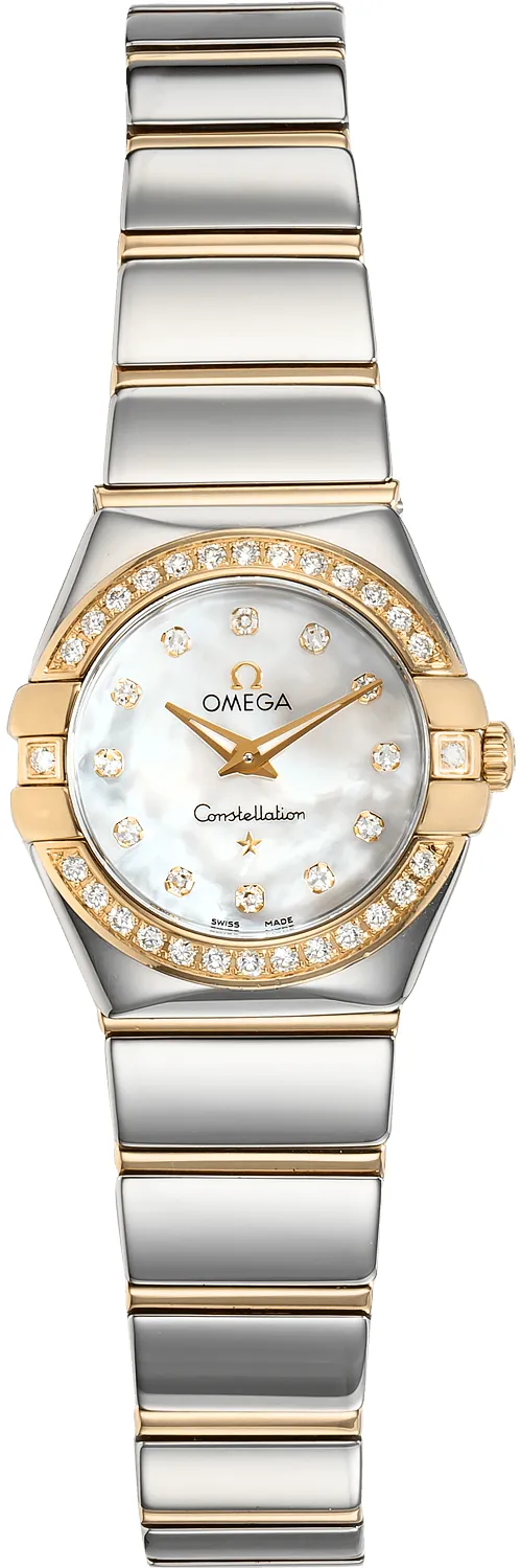 Omega Constellation Quartz 123.25.24.60.55.007 24mm Stainless steel and rose gold •